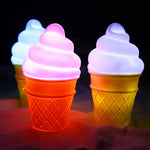 Battery Powered Icecream Cone Night Lamp. Shop Night Lights & Ambient Lighting on Mounteen. Worldwide shipping available.