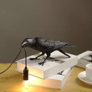 Black Raven Bird Crow Lamp. Shop Lamps on Mounteen. Free shipping.