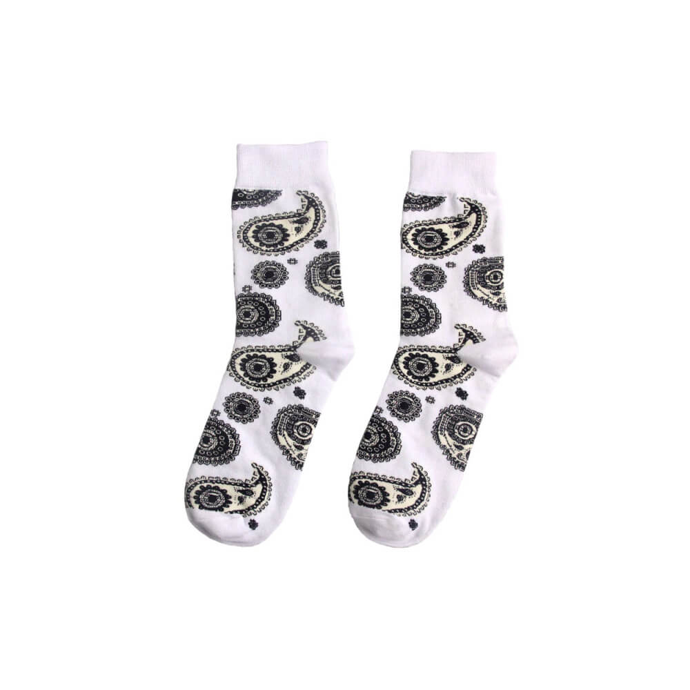 White Bandana Socks. Shop Hosiery on Mounteen. Worldwide shipping available.