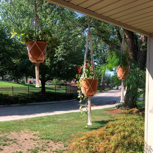 Boho Styled Macrame Plant Hangers. Shop Pots & Planters on Mounteen. Worldwide shipping available.