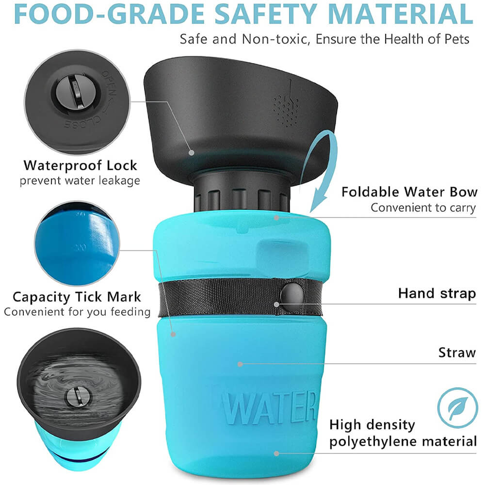 BPA Free Outdoor Dog Water Bottle. Shop Dog Supplies on Mounteen. Worldwide shipping available.