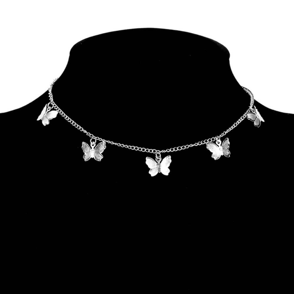 Butterfly Choker Chain Necklace. Shop Jewelry on Mounteen. Worldwide shipping available.