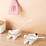 Ceramic Cat Spoon Rest. Shop Spoon Rests on Mounteen. Worldwide shipping available.