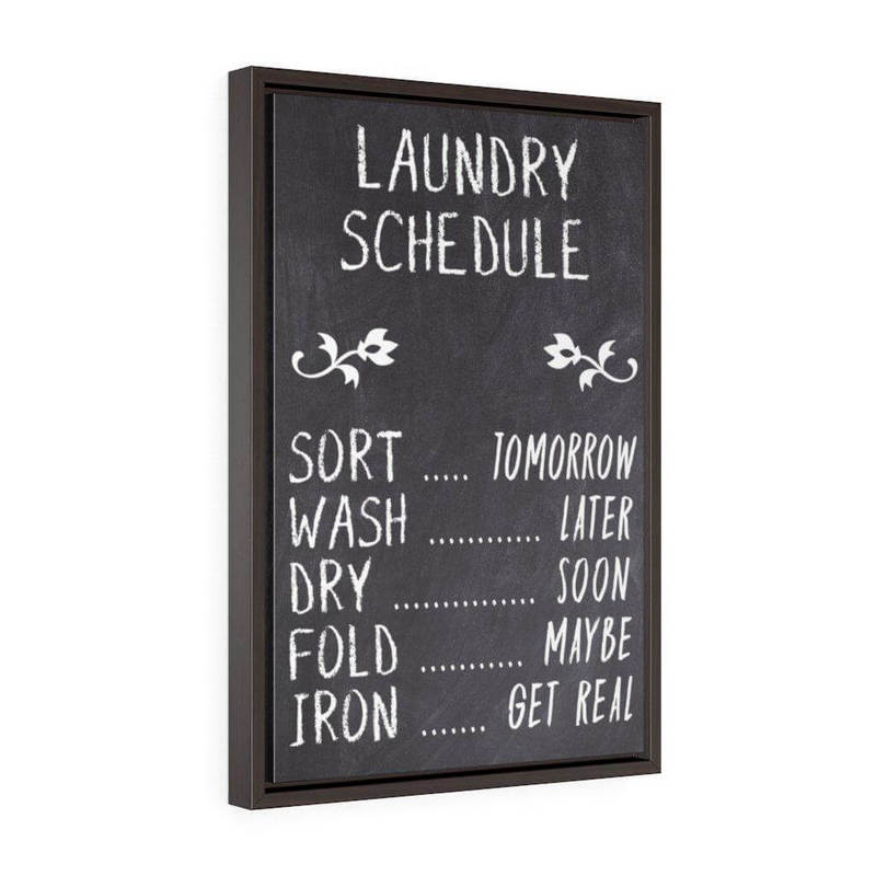Chalkboard Laundry Sign