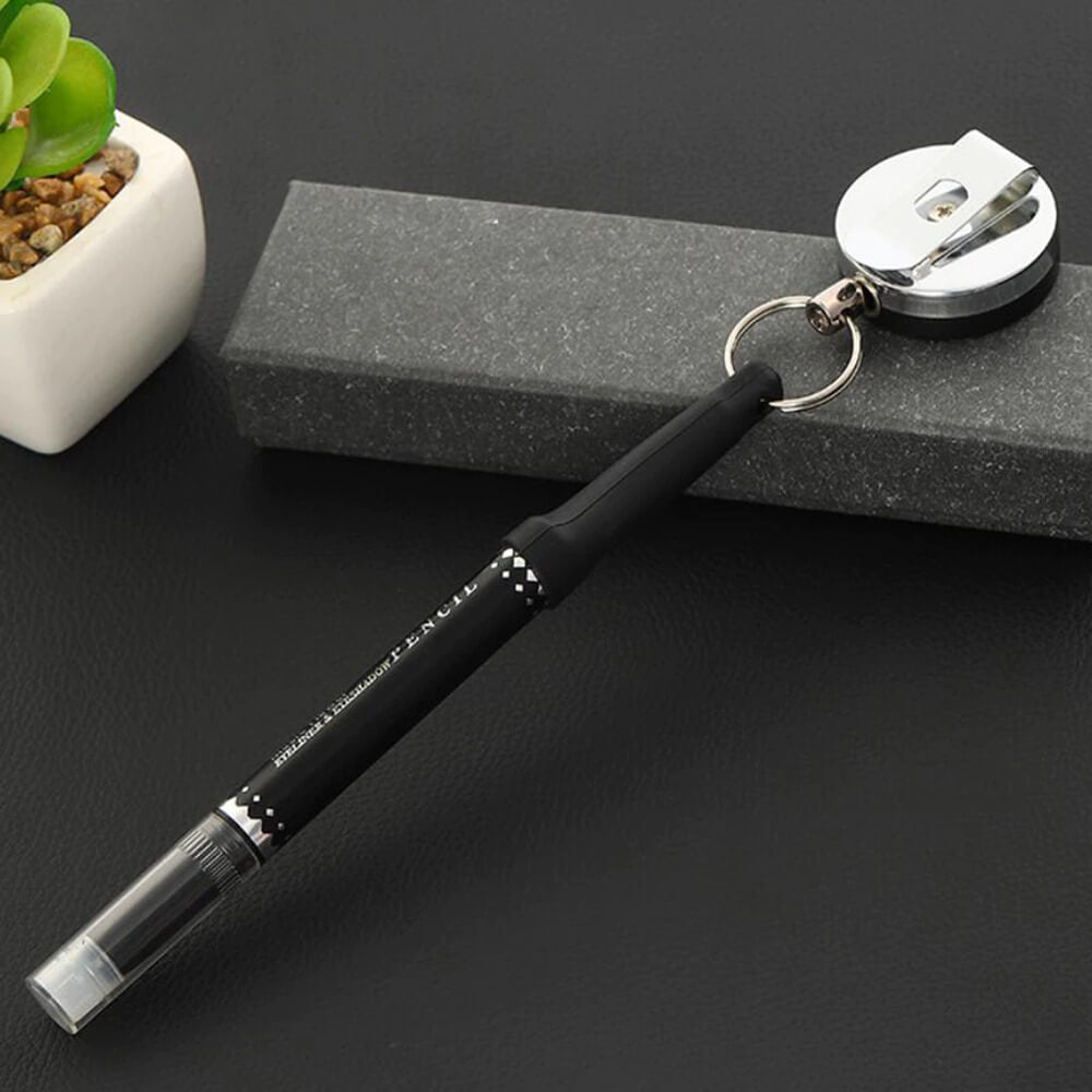 Clip-On Retractable Pen Holder Leash. Shop Writing & Drawing Instrument Accessories on Mounteen. Worldwide shipping available.