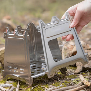 Collapsible Stainless Steel Camping Stove. Shop Camping Cookware & Dinnerware on Mounteen. Worldwide shipping available.