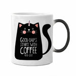 Cat color changing coffee mug