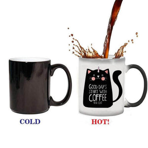 Cat Mug That Changes Color When Hot
