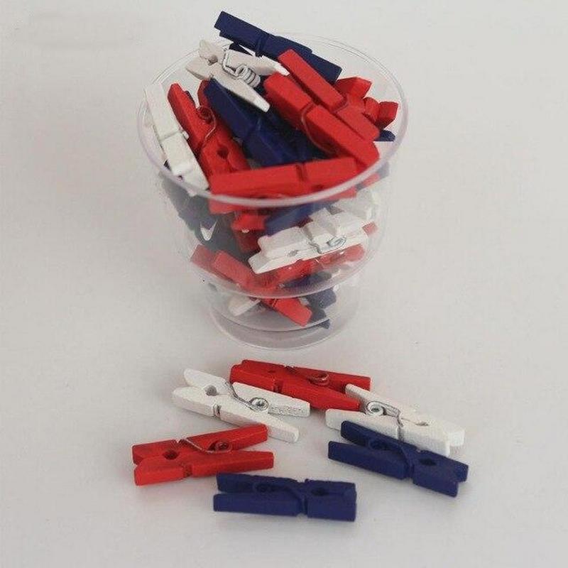 mini clothespins patriotic