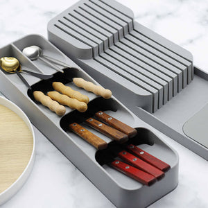 Compact Cutlery Organizer Kitchen Drawer Tray. Shop Kitchen Utensil Holders & Racks on Mounteen. Worldwide shipping available.