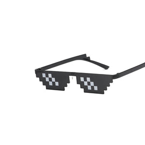 Cool Thug Life Meme Pixelated Sunglasses. Shop Sunglasses on Mounteen. Worldwide shipping available.