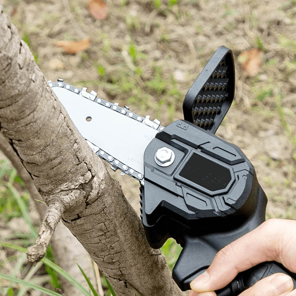 Cordless Mini Battery Chainsaw. Shop Chainsaws on Mounteen. Worldwide shipping available.