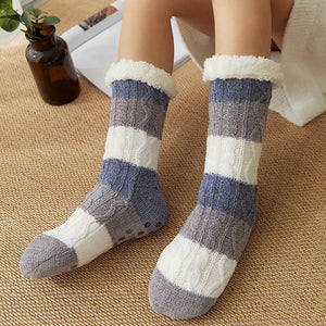 Cozy & Fuzzy Non Skid Sherpa Slipper Socks. Shop Hosiery on Mounteen. Worldwide shipping available.