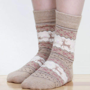 Crew-Length Deer Socks. Shop Hosiery on Mounteen. Worldwide shipping available.