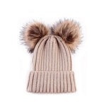 Cute Double Pom Pom Hat. Shop Hats on Mounteen. Worldwide shipping available.