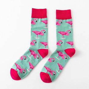 Cute Flamingo Socks For Men & Women. Shop Hosiery on Mounteen. Worldwide shipping available.