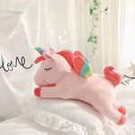 Cute & Fluffy Rainbow Unicorn Plush Toy. Shop Stuffed Animals on Mounteen. Worldwide shipping available.