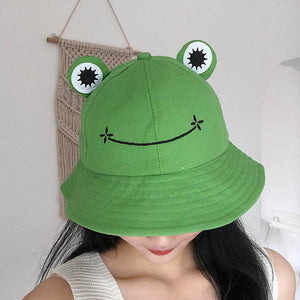 Cute Frog Bucket Hat. Shop Hats on Mounteen. Worldwide shipping available.