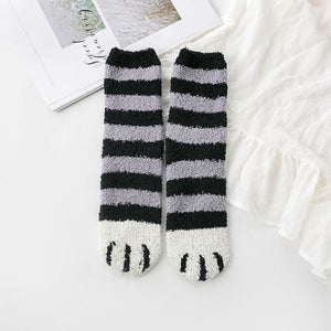 Cute Fuzzy Cat Claws Socks. Shop Hosiery on Mounteen. Worldwide shipping available.