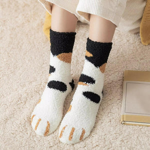 Cute Fuzzy Cat Claws Socks. Shop Hosiery on Mounteen. Worldwide shipping available.