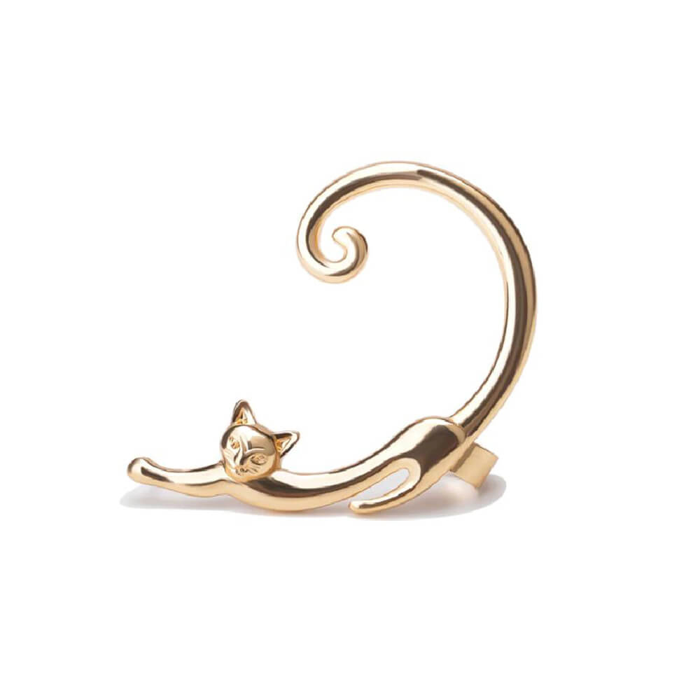 Cute Kitty Cat Earring Cuff. Shop Earrings on Mounteen. Worldwide shipping available.