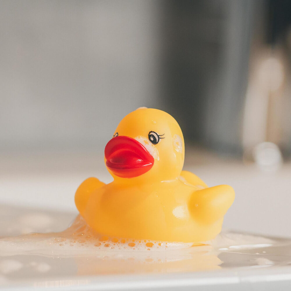 Cute Yellow Rubber Duck Bath Toy. Shop Bath Toys on Mounteen. Worldwide shipping available.