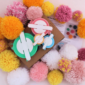 DIY Pom Pom Maker 4 Piece Set. Shop Art & Craft Kits on Mounteen. Worldwide shipping available.