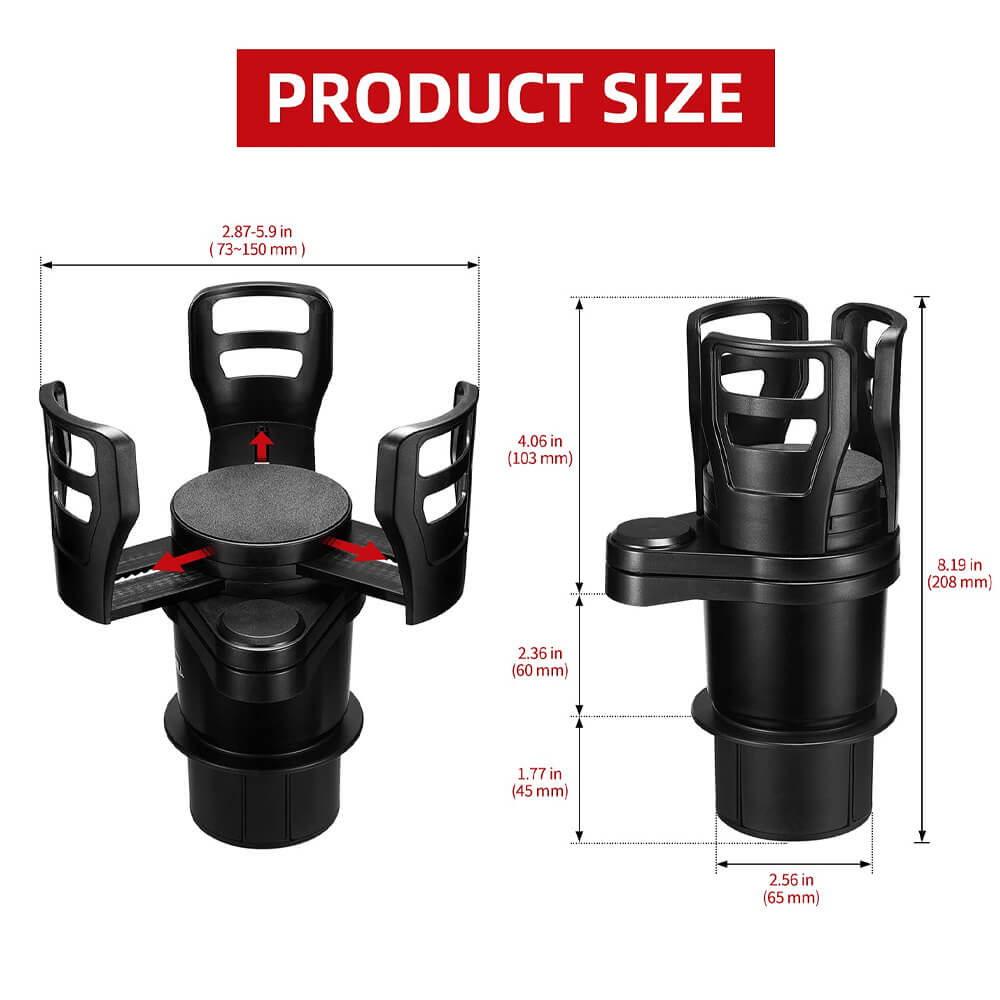 Dual Car Cup Holder. Shop Vehicle Organizers on Mounteen. Worldwide shipping available.
