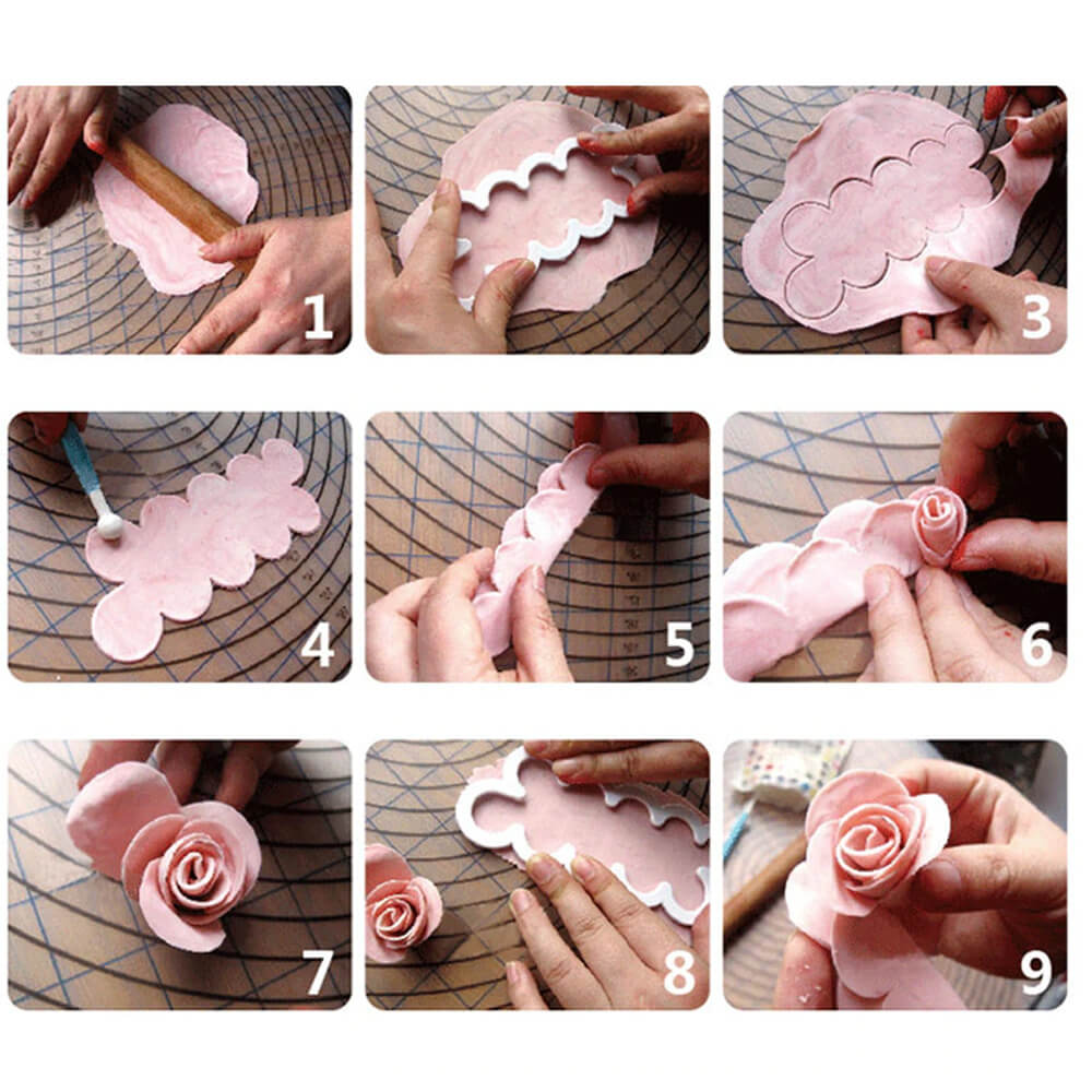 Easy Rose Cutter Set for Fondant. Shop Kitchen Tools & Utensils on Mounteen. Worldwide shipping available.