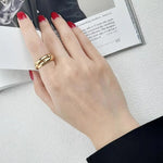 Elegant 3 Interlocked Rings. Shop Jewelry on Mounteen. Worldwide shipping available.