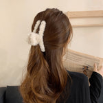 Elegant Faux Fur Plush Hair Claw. Shop Hair Accessories on Mounteen. Worldwide shipping available.