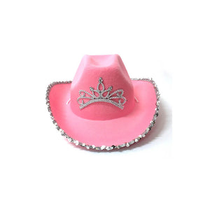 Fancy Rhinestone Pink Cowgirl Hat. Shop Hats on Mounteen. Worldwide shipping available.