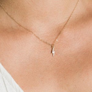 Flash Lightning Bolt Necklace. Shop Jewelry on Mounteen. Worldwide shipping available.