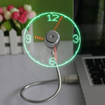 Flexible USB LED Clock Fan. Shop Desk & Pedestal Fans on Mounteen. Worldwide shipping available.