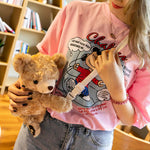 Fluffy & Fuzzy Hugging Teddy Bear Bag. Shop Toys on Mounteen. Worldwide shipping available.