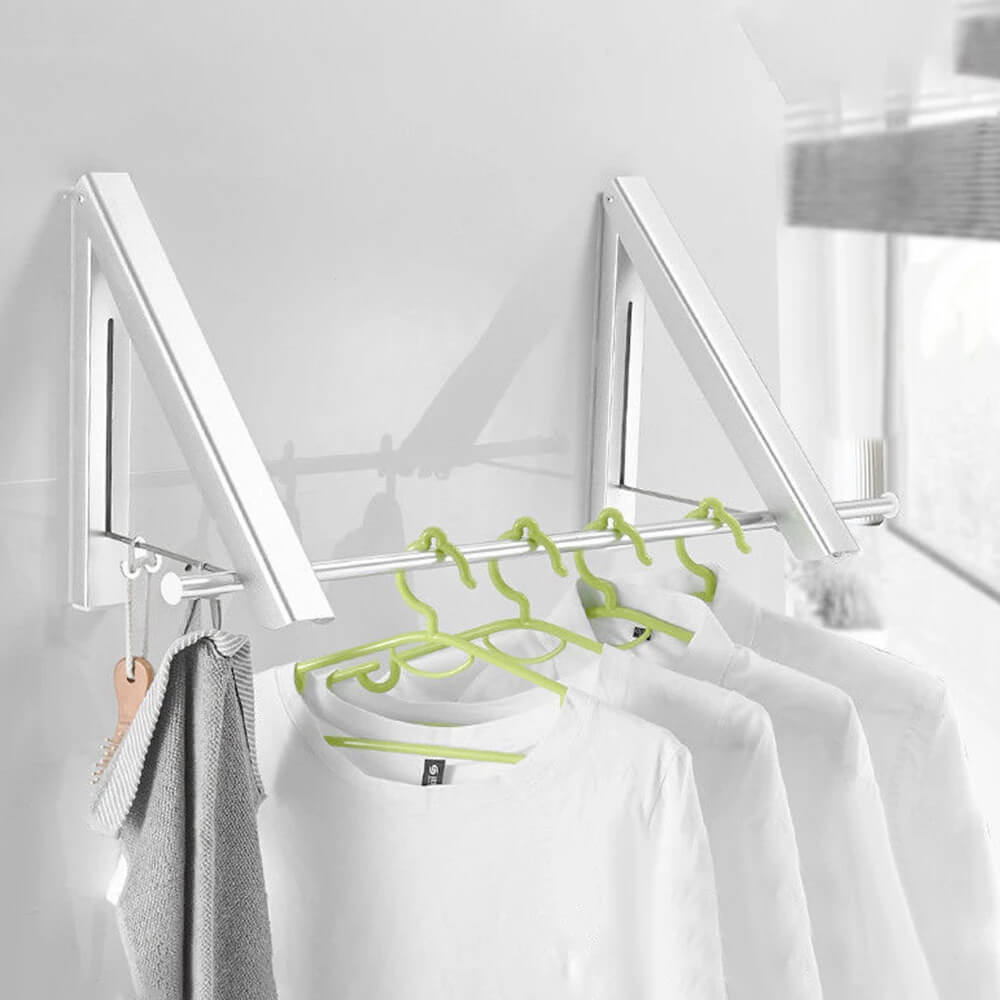 Foldable Wall-Mounted Laundry Hanger. Shop Drying Racks & Hangers on Mounteen. Worldwide shipping available.