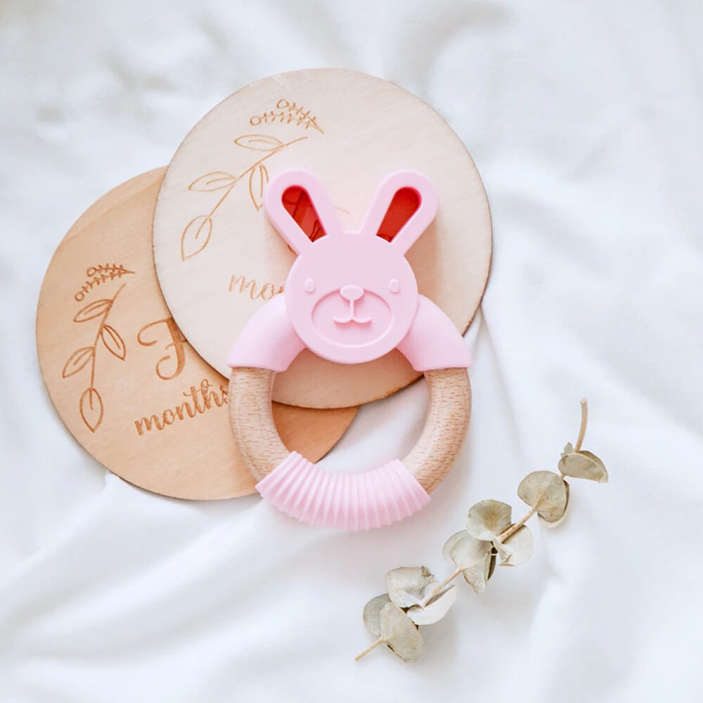 Food Grade Bunny Teether Ring. Shop Baby Toys & Activity Equipment on Mounteen. Worldwide shipping available.