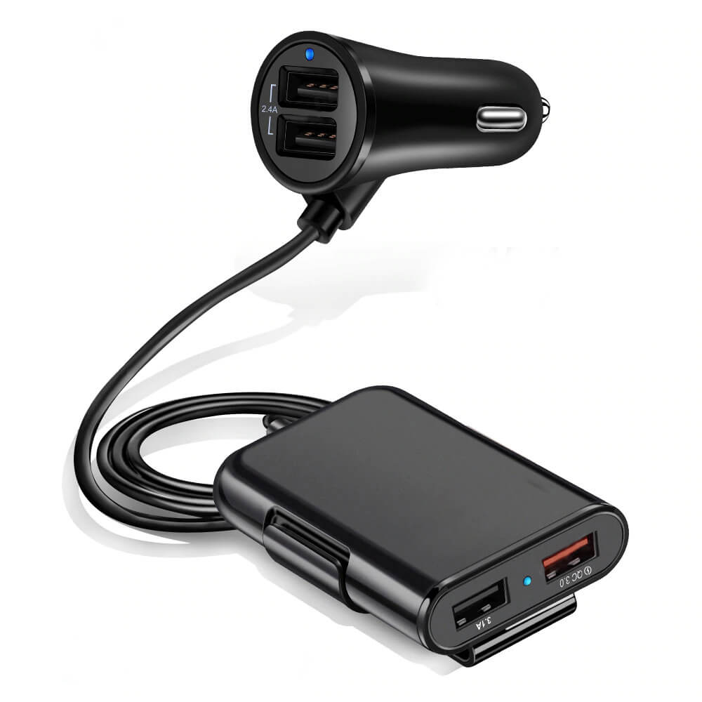 Four Ports Car Fast Charger. Shop Power Adapters & Chargers on Mounteen. Worldwide shipping available.
