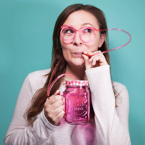 Funky 2-in-1 Drinking Straw Glasses. Shop Clothing Accessories on Mounteen. Worldwide shipping available.