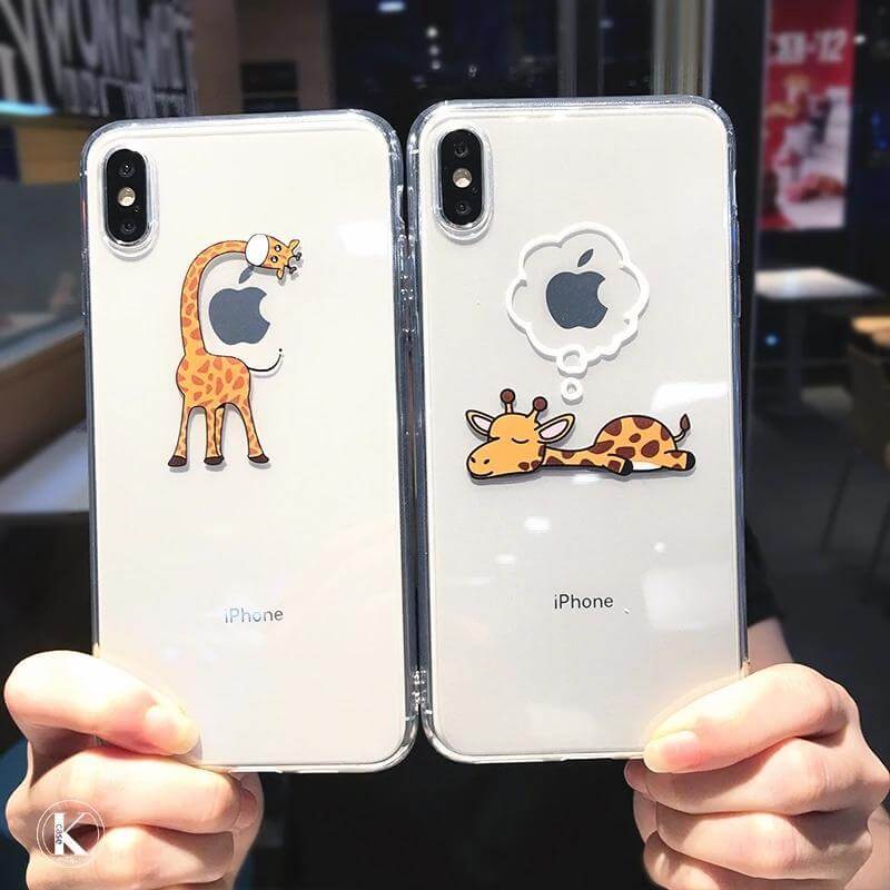 Coque et skin iPhone girafe