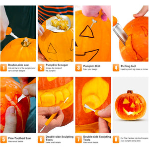 Halloween Pumpkin Carving Tool Kit (9 Pcs). Shop Food Peelers & Corers on Mounteen. Worldwide shipping available.