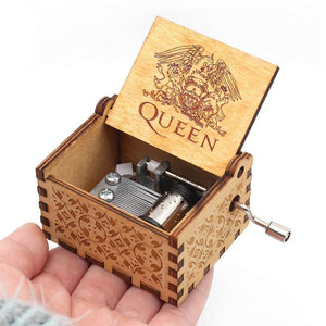Hand-cranked Wooden Queen Music Box. Shop Music Boxes on Mounteen. Worldwide shipping available.
