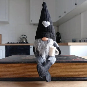 Handmade Coffee Lover Gnome. Shop Figurines on Mounteen. Worldwide shipping available.