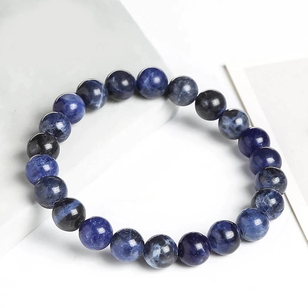 Healing Sodalite Bracelet Stone Jewelry. Shop Bracelets on Mounteen. Worldwide shipping available.