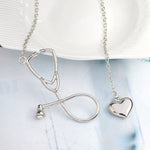 Heart Stethoscope Necklace. Shop Jewelry on Mounteen. Worldwide shipping available.