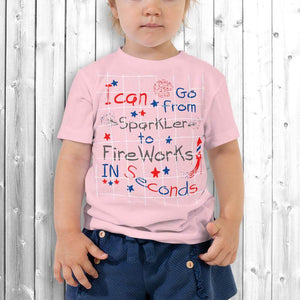 Sparkler To Fireworks Toddler Short Sleeve Tee. Shop Shirts & Tops on Mounteen. Worldwide shipping available.