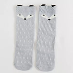 Knee-high fox socks for babies. Shop Hosiery on Mounteen. Worldwide shipping available.