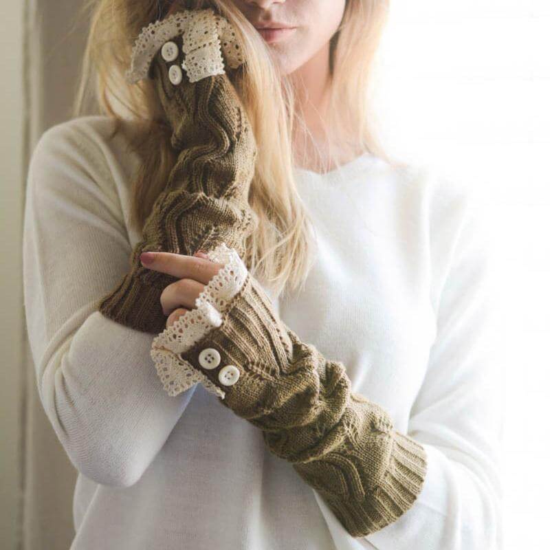 Knitted Fingerless Gloves. Shop Gloves & Mittens on Mounteen. Worldwide shipping available.