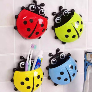 Ladybug Toothbrush Holder With Suction Cups. Shop Toothbrush Holders on Mounteen. Worldwide shipping available.