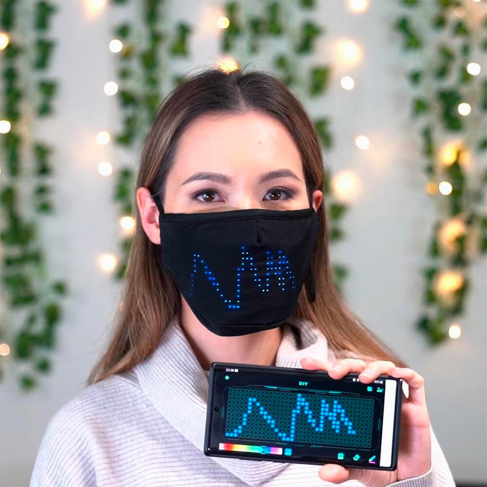 LED Luminous Mask With Mobile Phone App. Shop Masks on Mounteen. Worldwide shipping available.